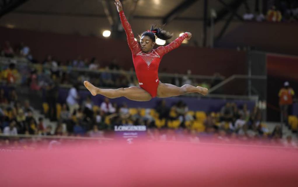 Featured image for Simone Biles Makes History as First American to Win Every Event at the World Gymnastics Championships