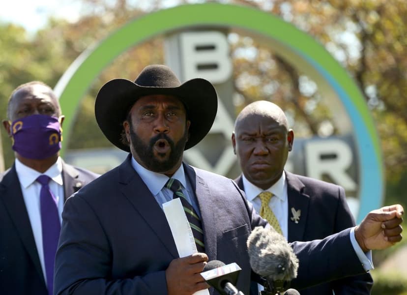 3 black men speaking at a press conference