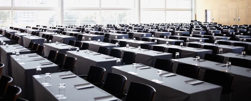 Interior of modern empty board room