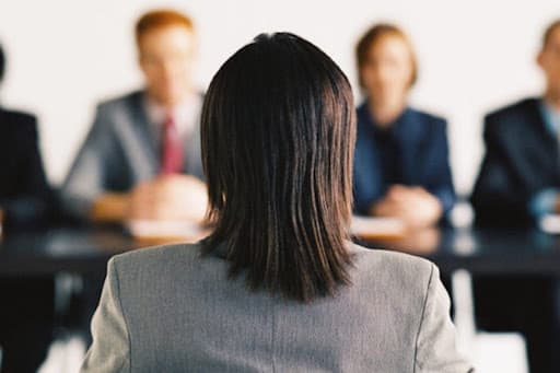 the back of a woman's head