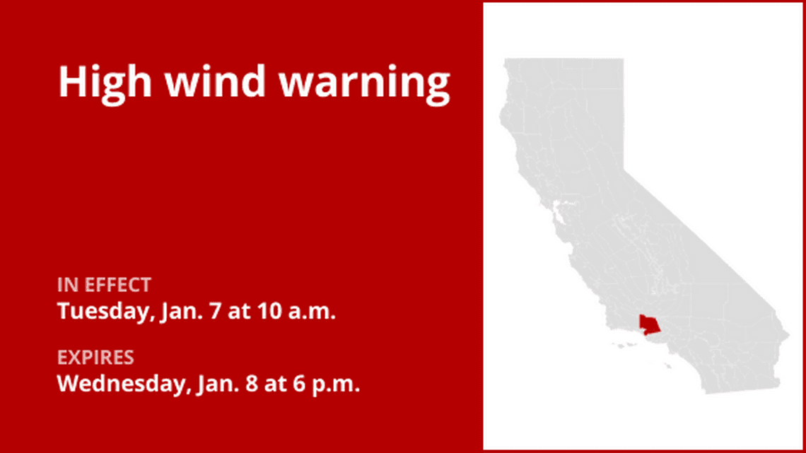 Featured image for High Wind Warning In Los Angeles: Life Threatening Wind Storm
