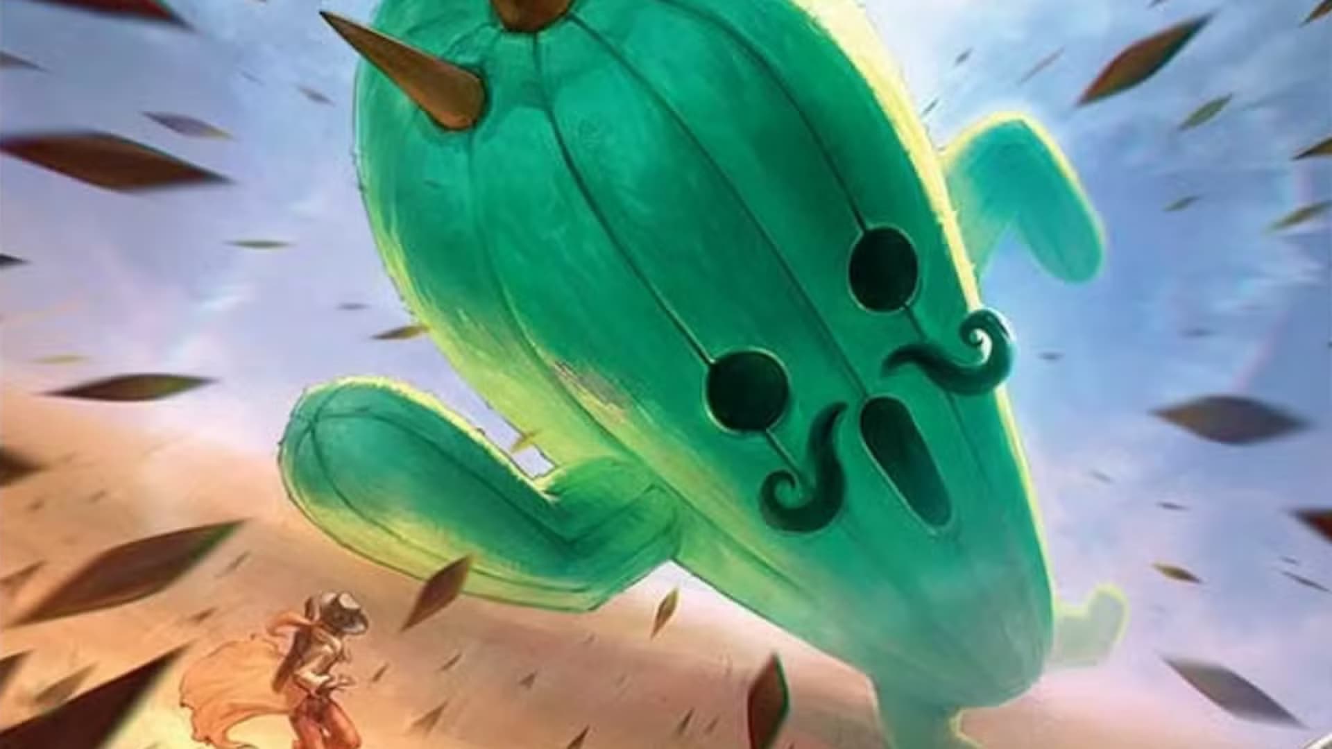 Featured image for Jumbo Cactuar Card Brings Final Fantasy to Magic: The Gathering