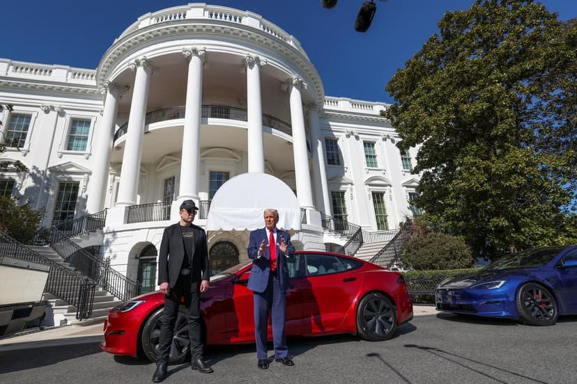 White House Lawn Into A Tesla Showroom