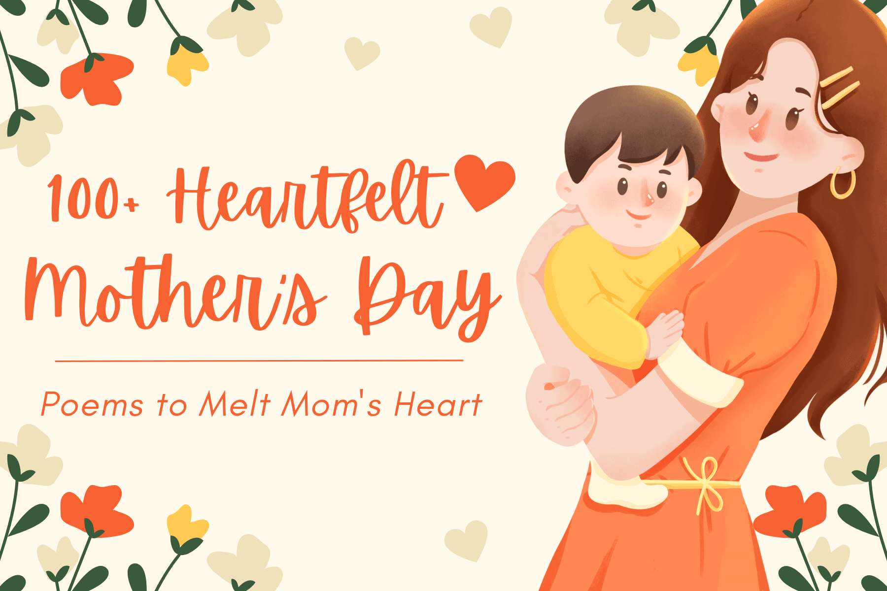 Featured image for 100+ Heartfelt Mother&#8217;s Day Poems to Melt Mom&#8217;s Heart