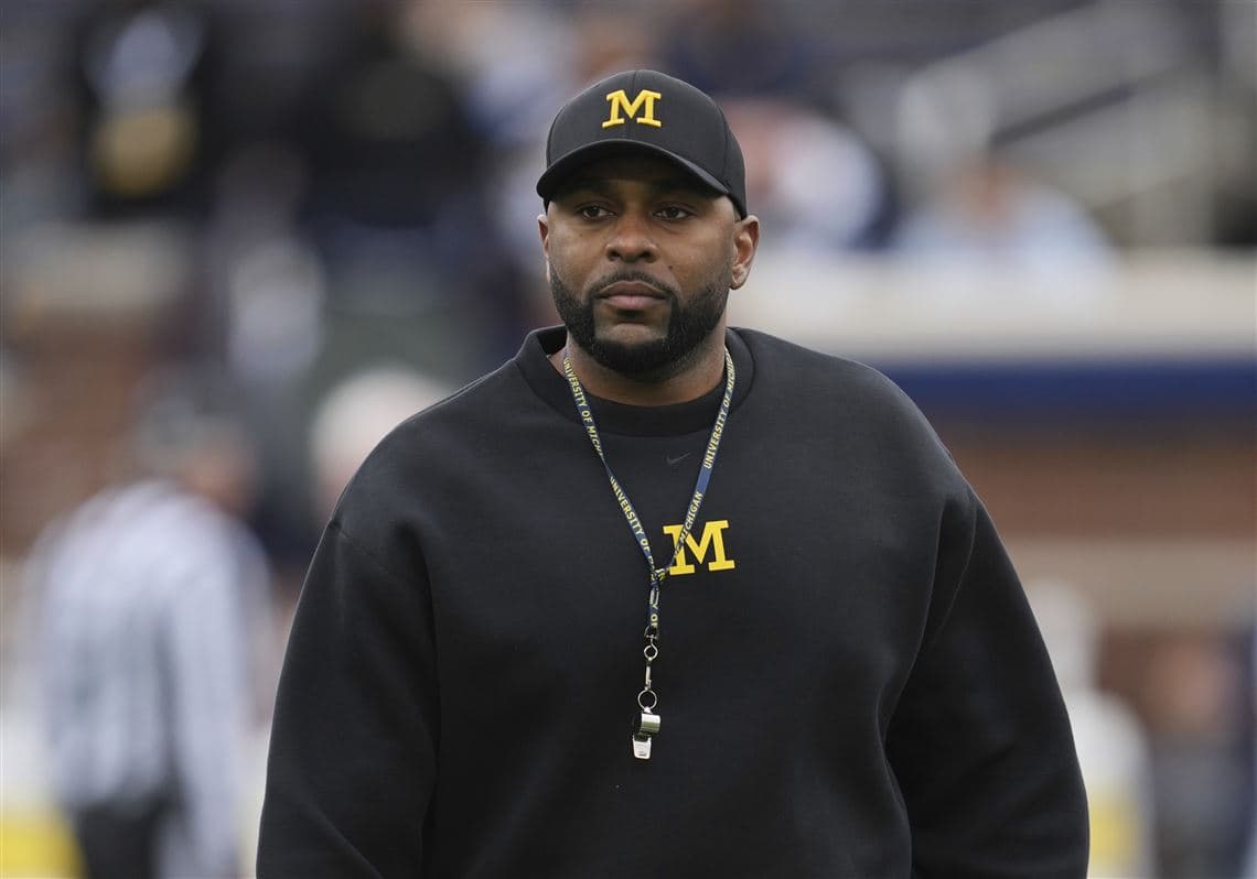 Featured image for Michigan football schedule 2025: What games are Sherrone Moore suspended for?