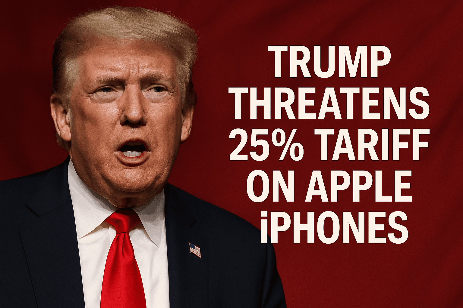 Featured image for Trump Threatens 25% Tariff on Apple iPhones Made Overseas