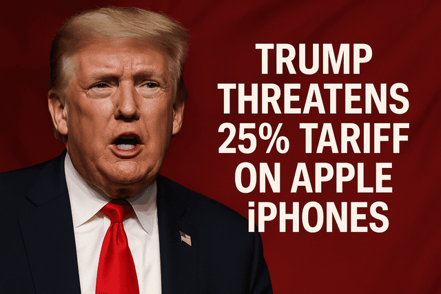Trump Threatens Tariff on Apple iPhones