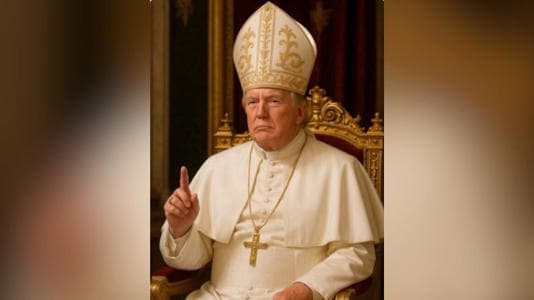 Featured image for Trump&#8217;s AI Image as Pope Sparks Outrage
