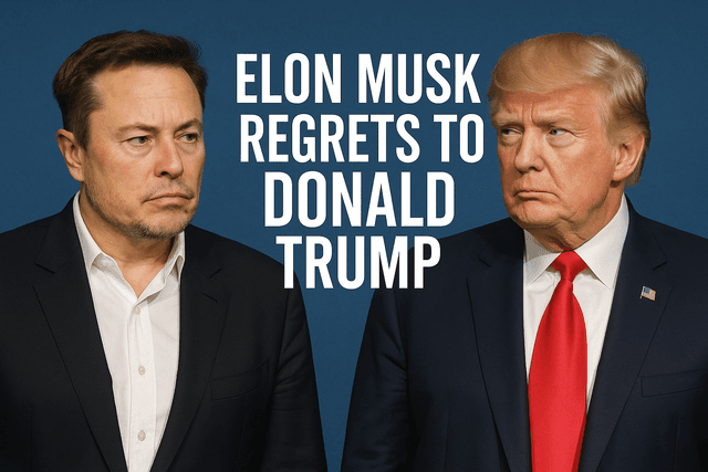 Elon Musk Regrets to Donald Trump