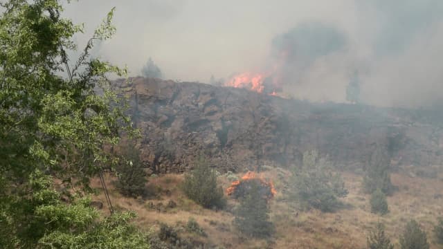 Euston Fire northwest of Redmond
