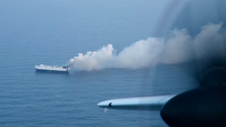 Featured image for Morning Midas Cargo Ship Sinks After Fire at Sea