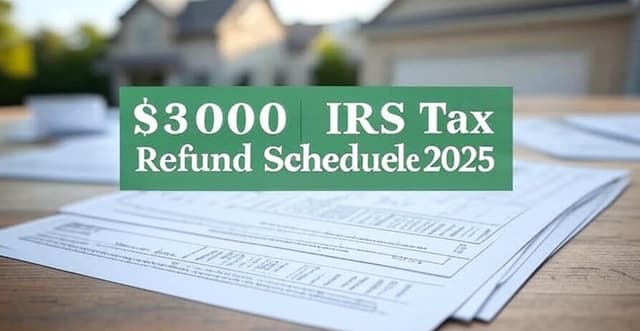 $3000 IRS Tax Refund Schedule 2025