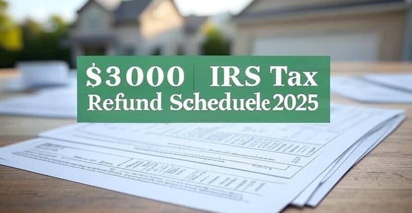 $3000 IRS Tax Refund Schedule 2025
