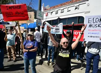 Trump On Tesla Takedown Protest: Big Statement Amid The Chaos Tesla Takedown Protest