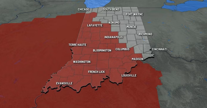 Severe Weather Alert in Indiana