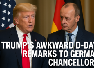 Trump’s Awkward D-Day Remarks to German Chancellor Trump's Awkward D-Day
